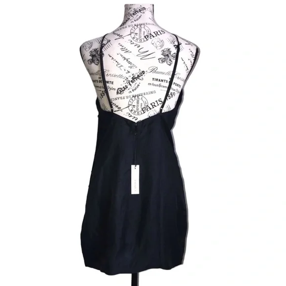 NWT- Revolve, Capulet black linen blend dress. Size XS - Picture 2 of 8